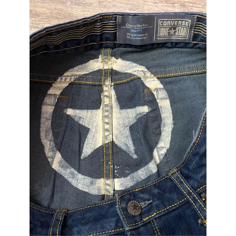 Converse One Star Flared Jeans Dark Wash Women’s Sz 12